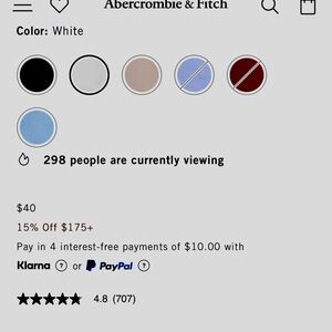 A&F white Paloma top